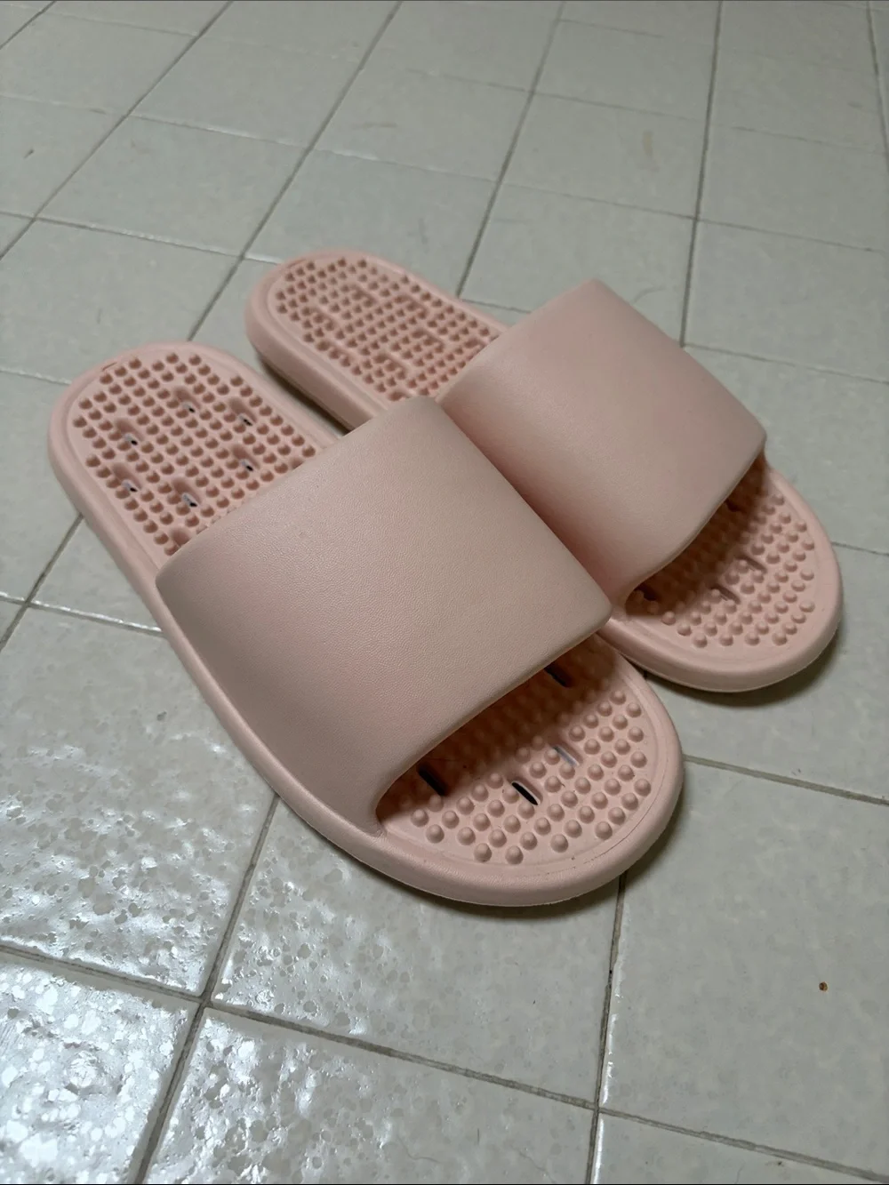 NEW Blush Pink Massage Slide Sandals
